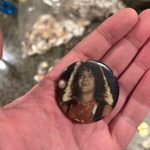 Vintage Rock Band Button